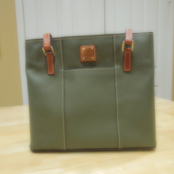 Dooney & Bourke Olive Pebble Leather Small Lexington Bag - Picture 1 of 8